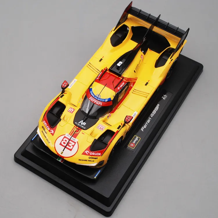 比美高1:24法拉利499P勒芒24小时拉力赛83号2025仿真合金赛车模型