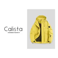 日本Calista秋季新款连帽冲锋衣男女同款户外运动休闲工装夹克