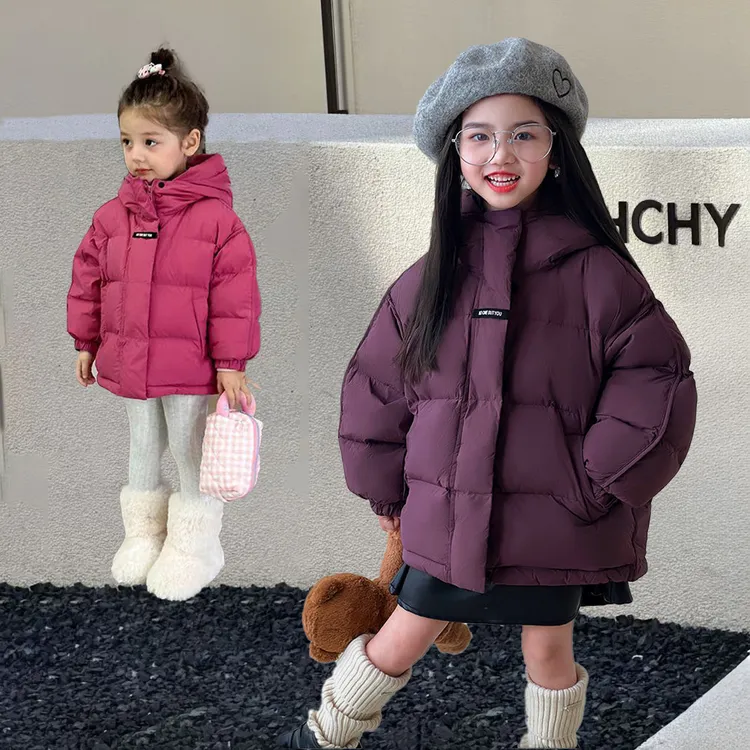2025新款儿童羽绒服男女童加厚保暖外套韩版潮童棉衣冬季直播批发