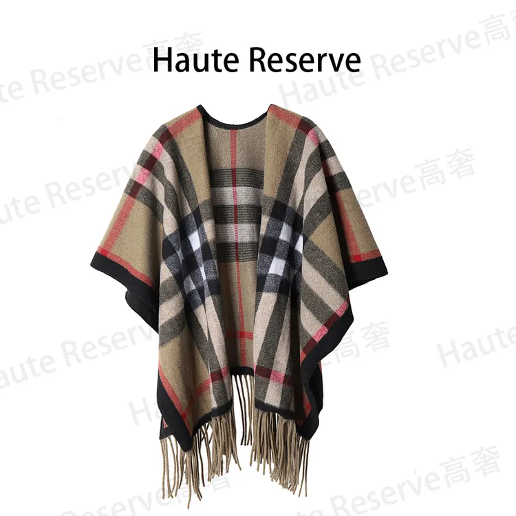 【巴黎时尚款】高级美拉德三色格纹氛围感撞色老花披肩X