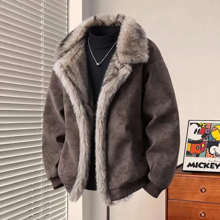 2025新款座山雕男士保暖夹克情侣棉服潮流韩版加棉加厚男女款外套