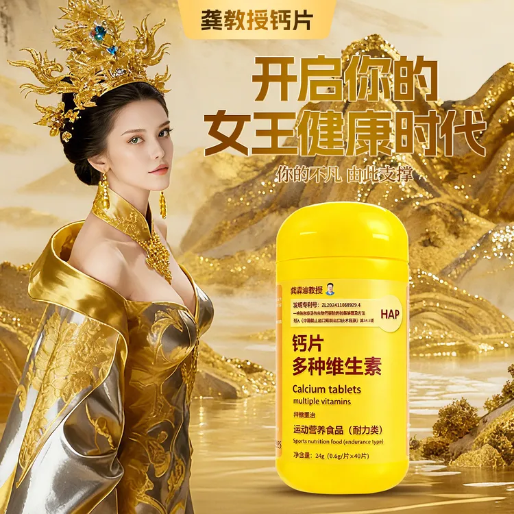龚教授钙片【国补三瓶】专利成分HAP骨黄金孕妇哺乳期更年期恩爱期女神官方正品