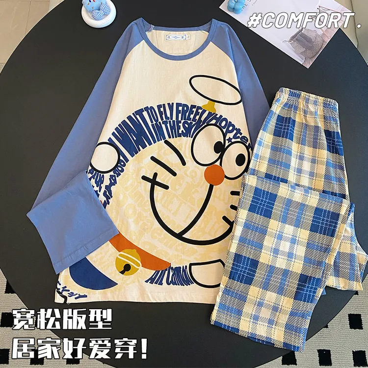 睡衣男士春秋款纯棉长袖2025新款休闲加大码青少年秋冬家居服套装