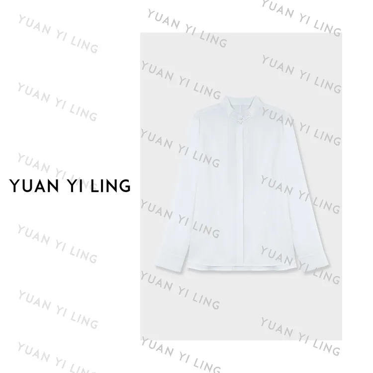 袁艺灵【白玉兰】极简轻奢新中式气韵氛围感清冷上衣9035