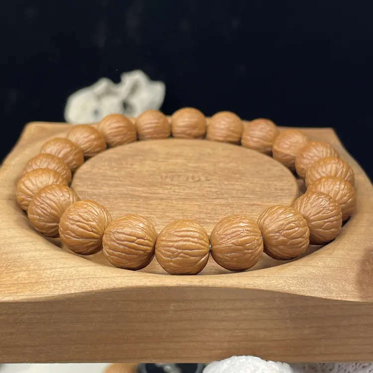 【水墨出品】新籽聚宝盆金标猴头凤羽文玩手串可做手持文玩手串