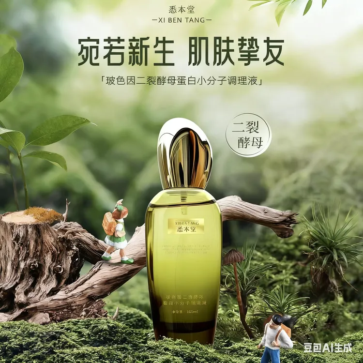 玻色因二裂酵母蛋白小分子调理液补水保湿紧致修护