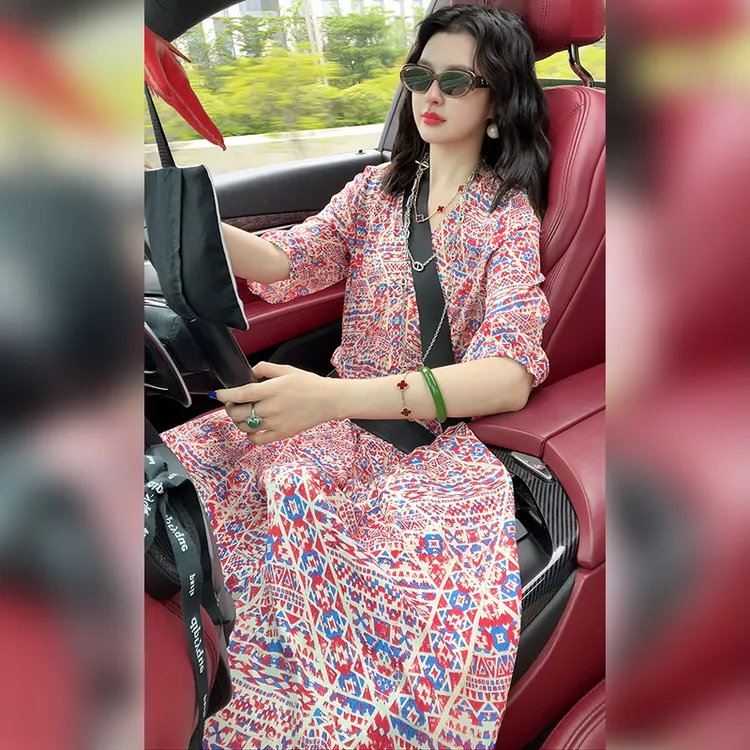 【Linda姐高端线】夏季时尚气质慵懒高贵法式连衣裙子AS5LYH0976