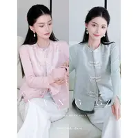 YANG GZ【竹报平安】新中式织金竹叶提花加棉马甲女 GZ5153GL602526