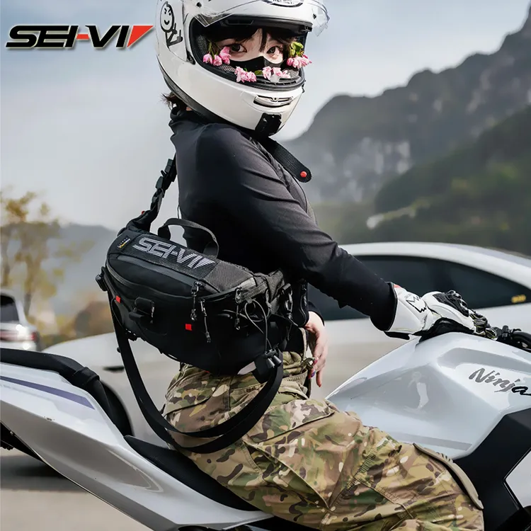 SEI-VI赛威新款骑行腰包男机车多功能战术骑行包户外运动骑行防水
