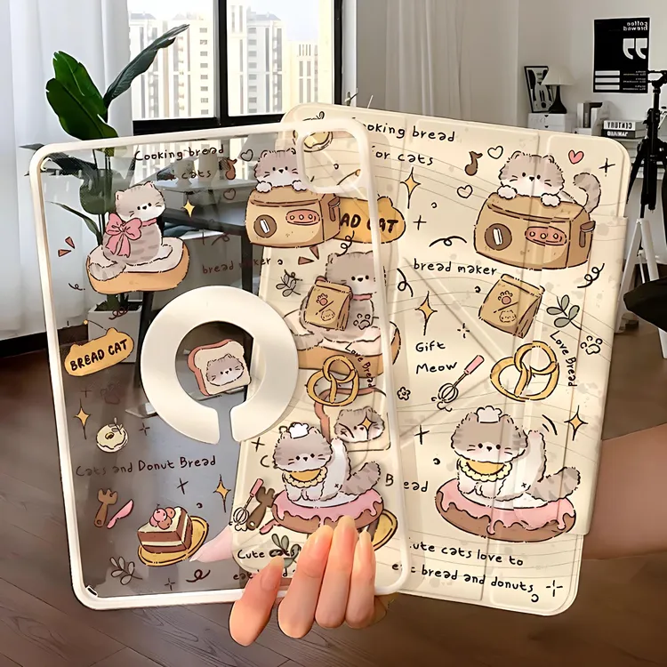 iPadpro保护壳平板3y折2025iPadair7套720旋转air6磁吸拆分防摔弯