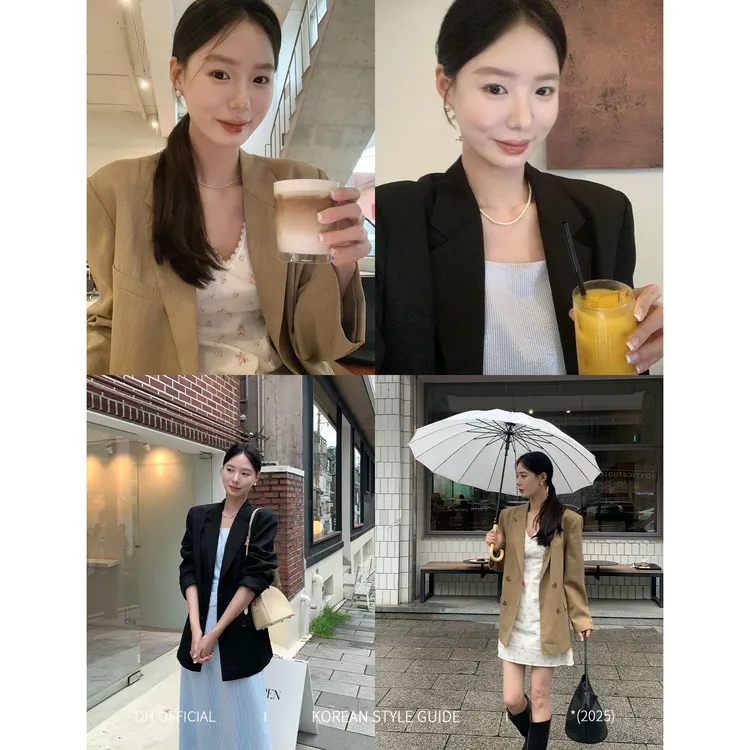 DH OFFICIAL 大花【开场西装suit】琥珀流光风气质高级百搭韩系西装