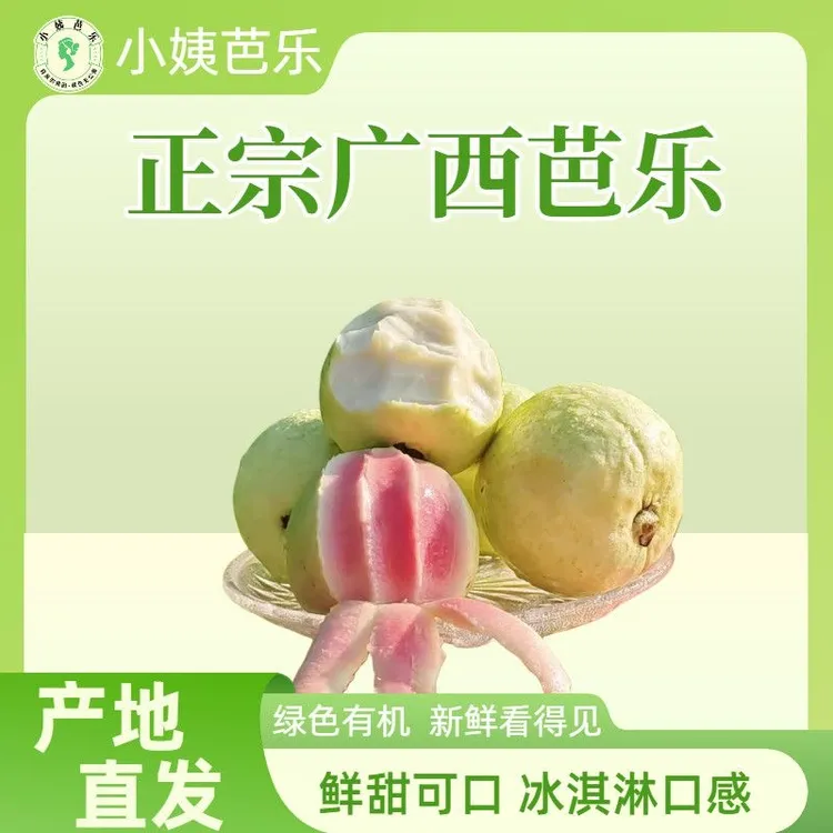 广西芭乐奶油白心草莓红心软糯香甜新鲜应季番石榴水果