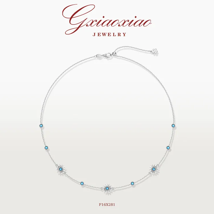 G XIAOXIAO 轻奢气质高级感双面小雏菊项链 F16X281