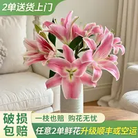 【大聪明卖花】罗宾香水百合花家居插花鲜花直播卖花花束云南直发