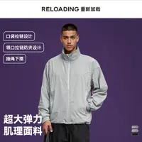 【秋款热销】Reloading重新加载 竖条肌理防夹设计休闲立领拉链夹克