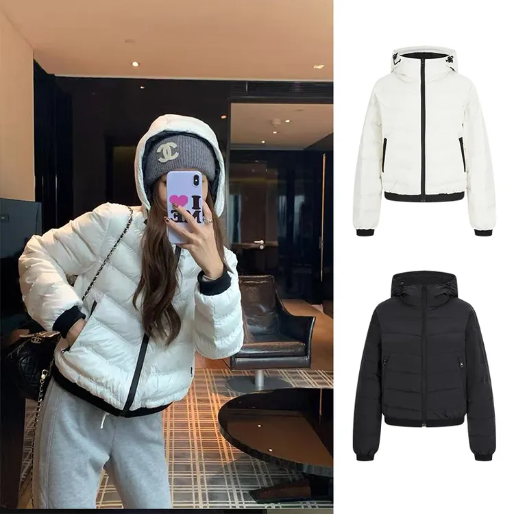 Moses Queen/魔西女王排骨连帽拉链棉服保暖加厚棉衣百搭显瘦外套