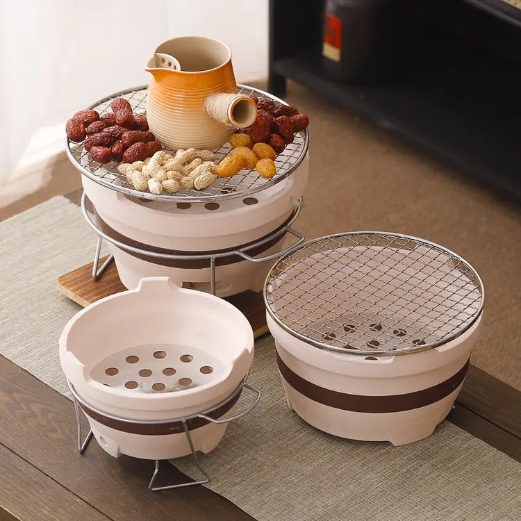 野外炭火取暖炉耐高温可明火烧烤围炉煮茶专用炭炉