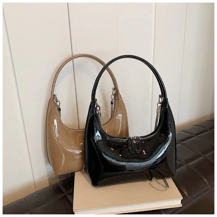 可彼娜高级感手提小包包链条单肩斜挎包女包2025新款小个子新月包