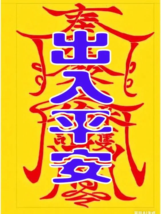 朱砂符卡可作手机贴车载卡片寓意身体健康事业财缘