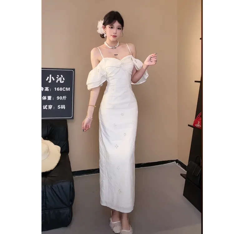 小莹日记【情书】夏季新款俏皮甜美显瘦纯欲连衣裙QXQHZ49030