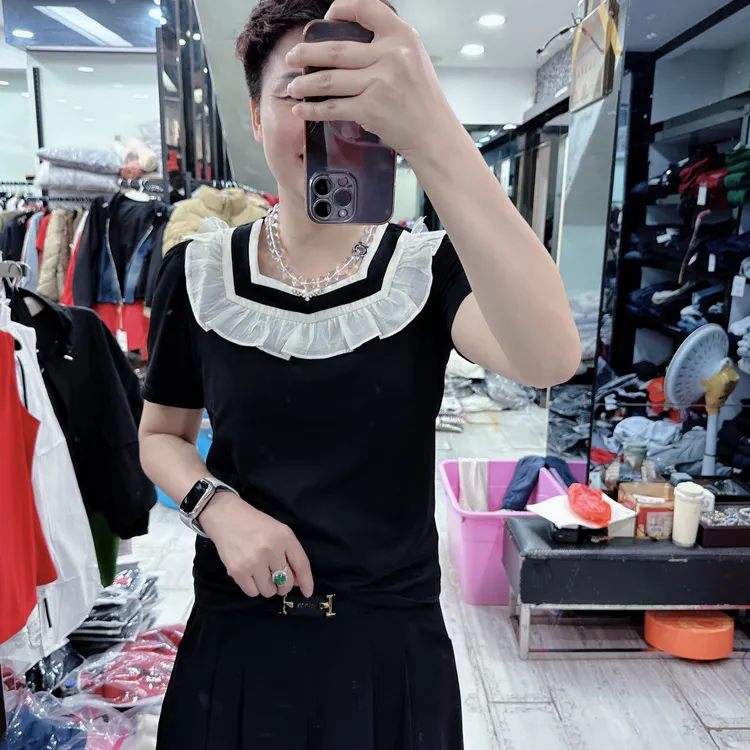 韩货精选高品质3色方领百搭上衣6218