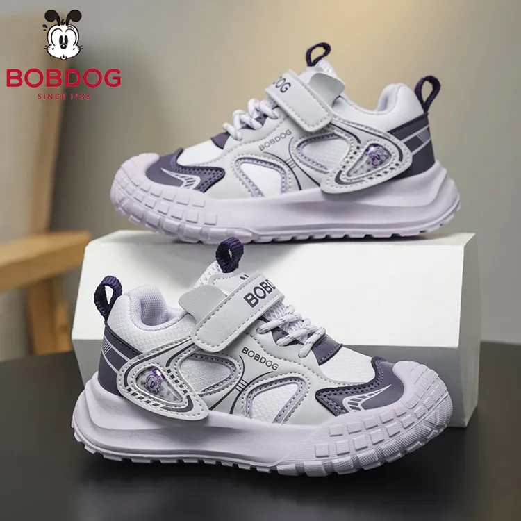 巴布豆女童鞋子儿童运动鞋2025春秋季女孩6-12岁潮款中大童跑步鞋