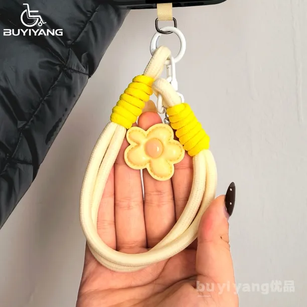 彩色手工编织短款手机壳手机链挂绳挂脖便携手机挂绳手机挂链挂件