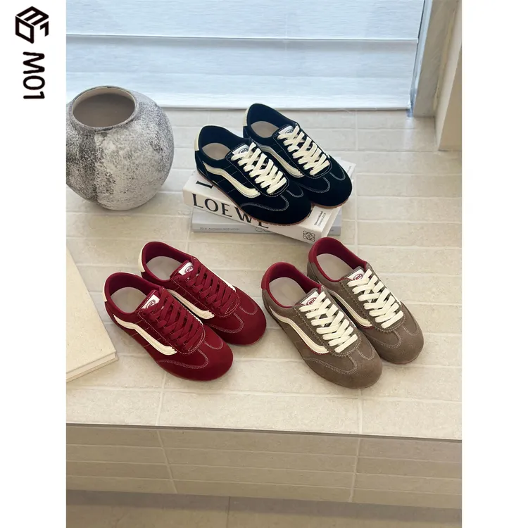 M01美拉德复古厚底德训鞋女2025秋季新款时尚百搭轻便休闲运动鞋