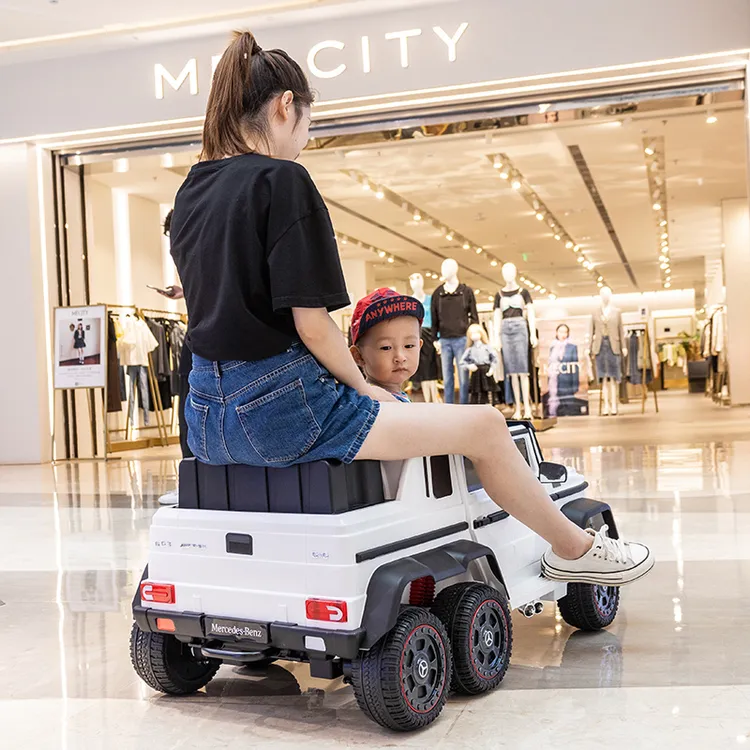 奔驰大g儿童电动车宝宝6轮遥控越野汽车可坐大人双人小孩玩具车