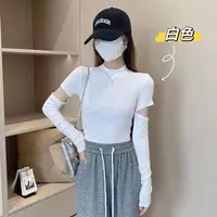 【小胖墩推荐】女士断袖个性打底衫