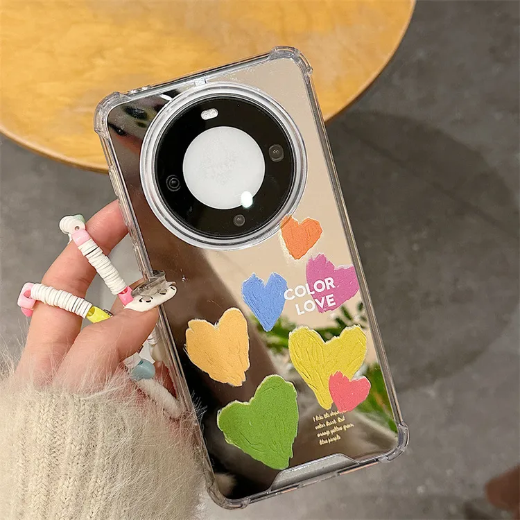 知泰mate60手机壳mate40Pro适用90/80镜面壳nova11手链