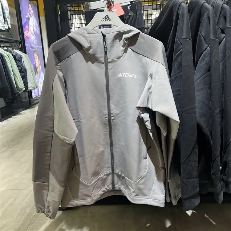 正品Adidas阿迪达斯TERREX男春秋时尚连帽户外运动休闲外套IP0732