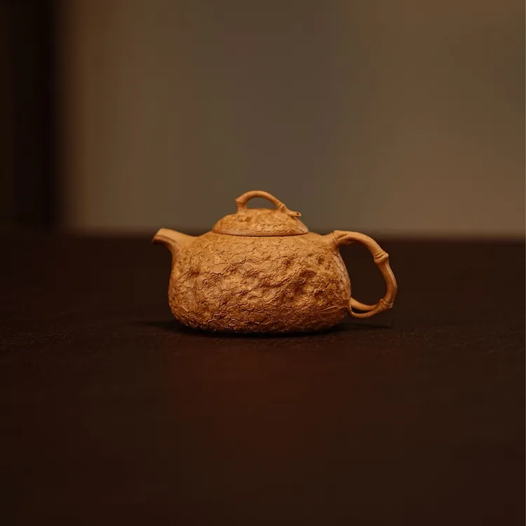 宜兴紫砂壶手工紫砂茶具迷你小供春70cc袖珍把玩小品原矿段泥茶器