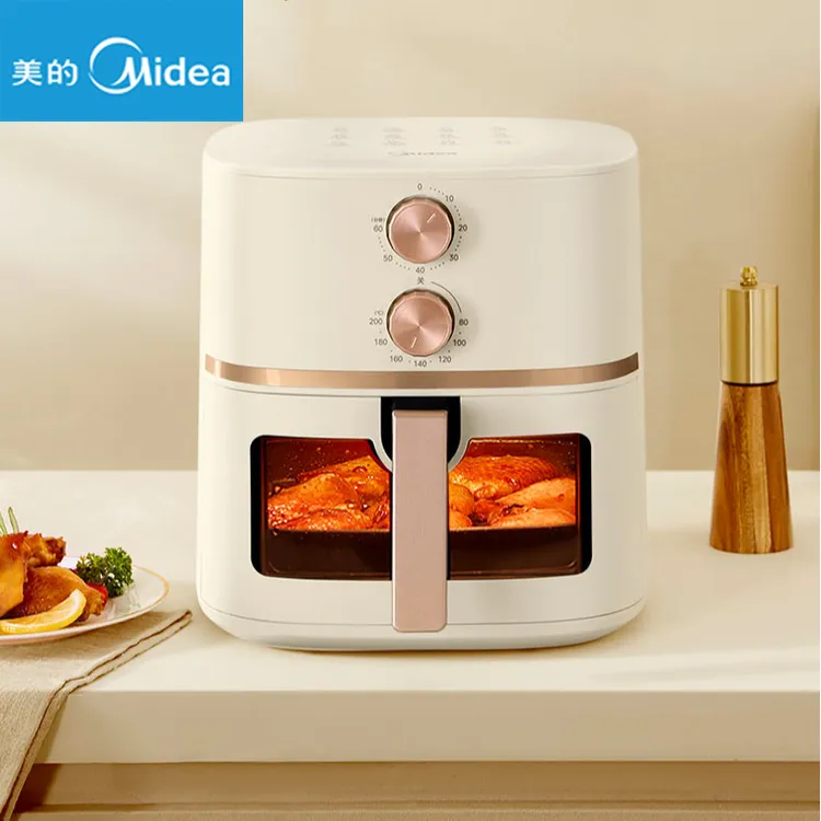Midea/美的空气炸锅可视炸锅智能空气炸锅全自动家用 5升空气炸锅