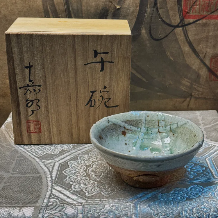 小川嘉子·日本作家器·柴烧·手作茶碗·小碗·汤碗·甜品碗·高足碗