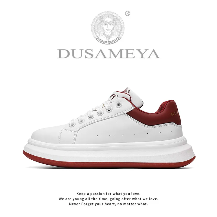 DUSAMEYA/杜莎米娅高端轻奢潮流时尚百搭厚底软底低帮休闲鞋6731