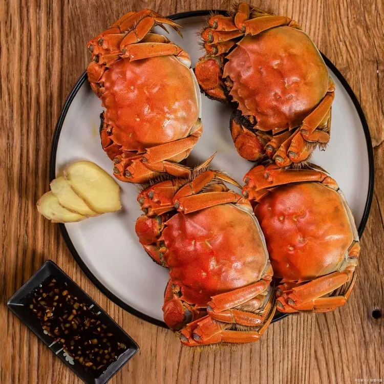 散装大闸蟹：鲜活2两母蟹6只起螃蟹果小蒙