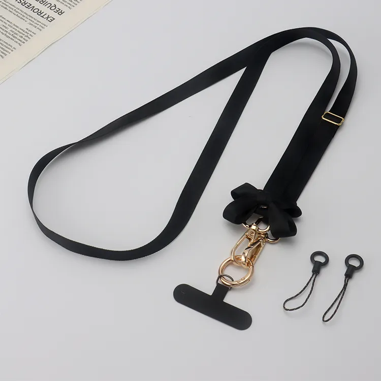 高端时尚手机挂绳女斜挎可背挂脖长款肩带挂链壳包包结实链绳背带