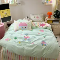 小玲子 树屋 秋冬磨毛款 加厚全棉纯棉毛巾绣三件套四件套 卡通款