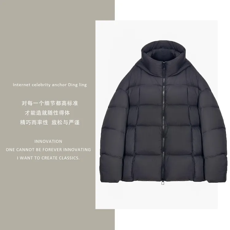 【云朵泡芙】90%白鹅绒2025冬新款简约收腰羽绒服女显瘦加厚保暖