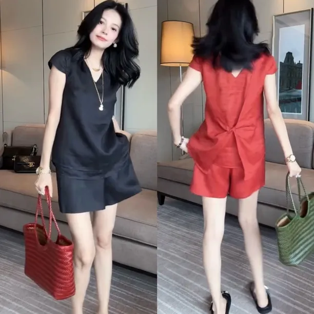 欧货爆款轻奢风高定款休闲时尚减龄套装