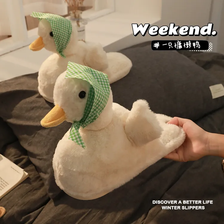 网红卡通棉拖鞋女冬室内居家情侣家用保暖拖鞋女冬季可爱棉拖鞋男