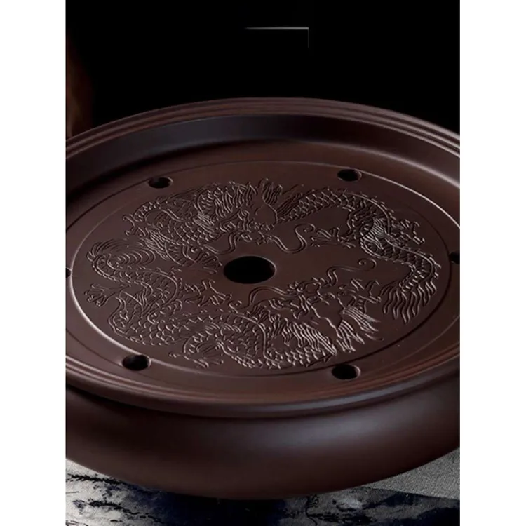 FAVMARTHA紫砂陶瓷功夫茶具 储水干泡台茶盘 家用茶台简约小号茶