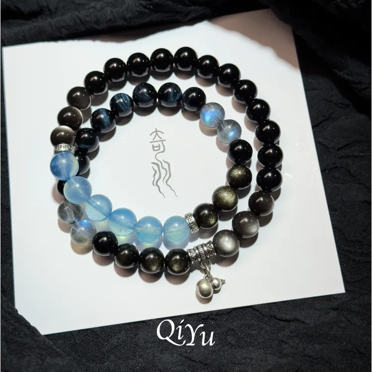 合金手链 男女款多圈手串情侣轻奢小众时尚百搭气质手链生日礼物