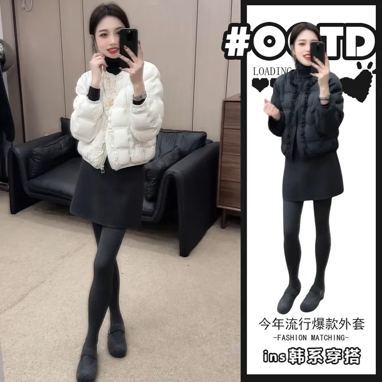 2025冬季新款设计感别致保暖减龄面包服女欧美时尚短款棉服外套潮