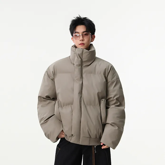 高级感立领棉服男冬季加厚面包服宽松潮流外套帅气百搭高级感棉衣