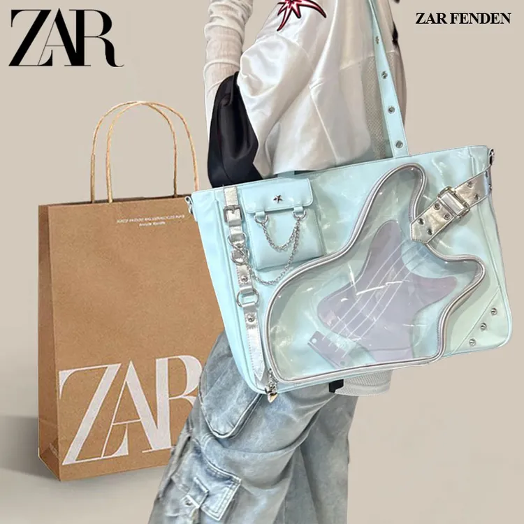 ZAR FENDEN贝乐神痛原创小食量撞色痛包大容量通勤二次元托特包