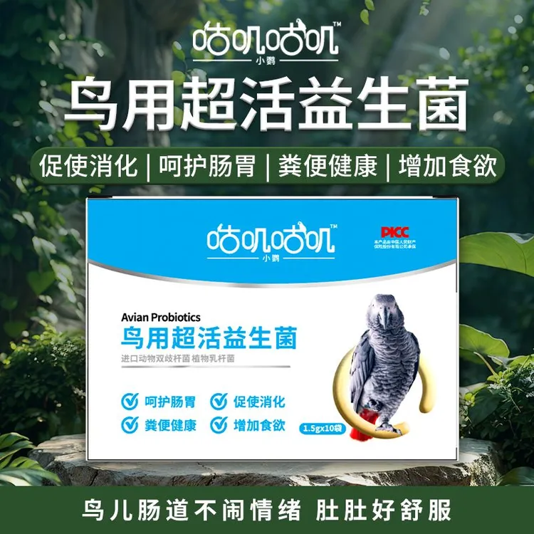 咕叽咕叽鸟用益生菌鹦鹉幼鸽赛鸽虎皮八哥玄凤改善消化调理肠胃
