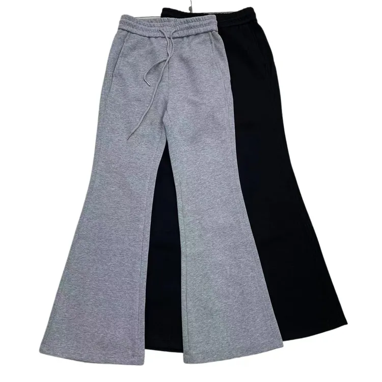 2507春季新款洋气时尚百搭显瘦高腰微喇叭长裤