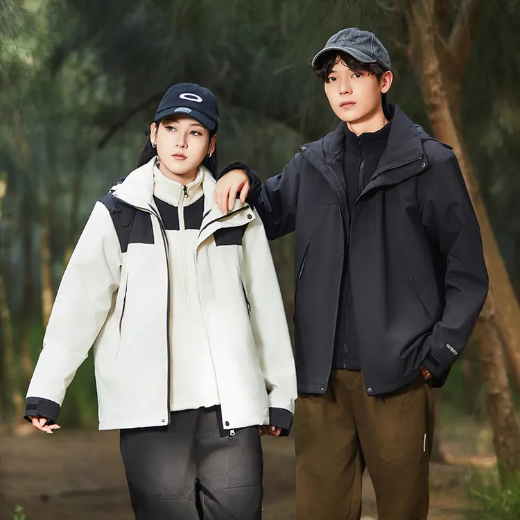 VANCAMEL/西域骆驼秋冬季冲锋外套男防风保暖三合一两件套登山服